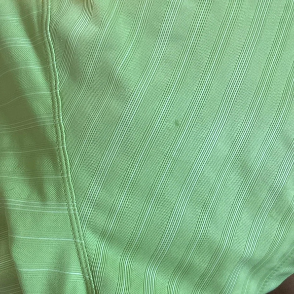 Nike Men’s Dri Fit Golf Tee Polo Collared Short Sleeve Sz XL Green White Striped - Picture 4 of 4